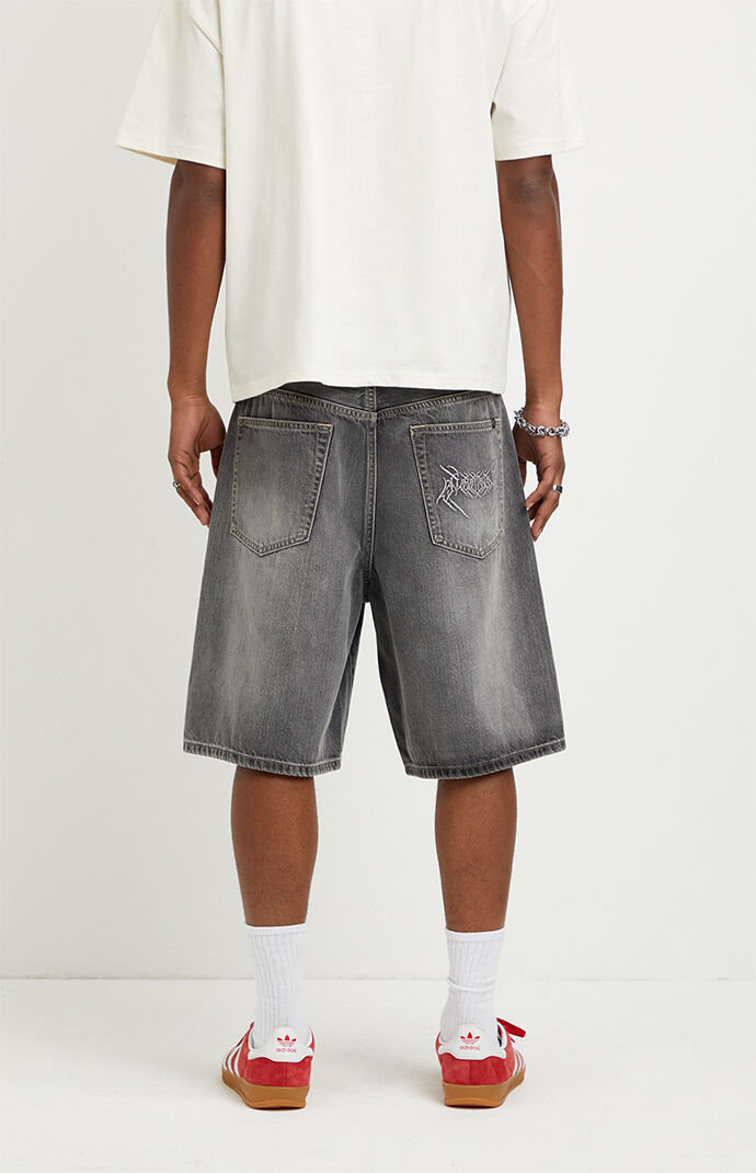 Pacsun Parker Baggy Jean Shorts Black Wash | Pacsun