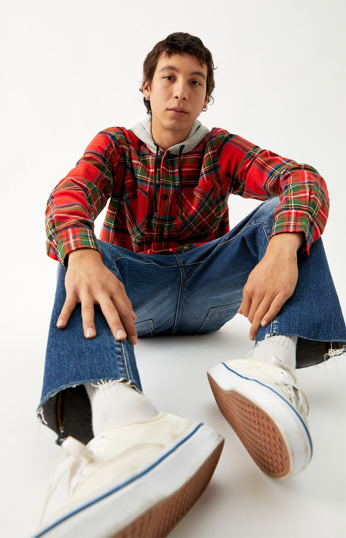 Tartan Plaid Hooded Shacket