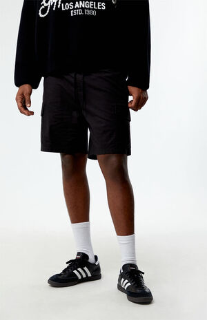 Black Cargo Shorts image number 2