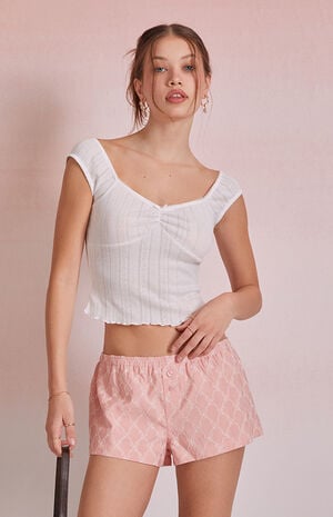 Embroidered Micro Shorts image number 3