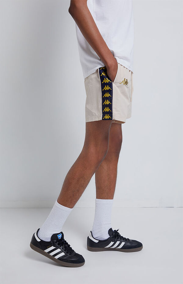 | PacSun Kappa Banda Coney Shorts Off White