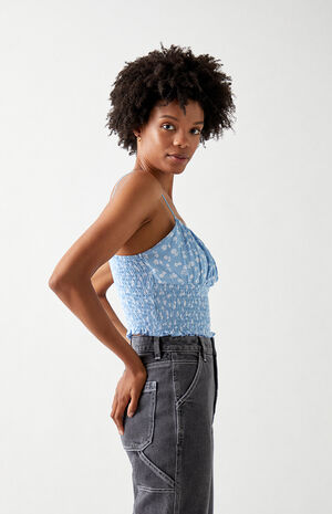Smocked Bodice Cami Top Smocked Bodice Cami Top image number null