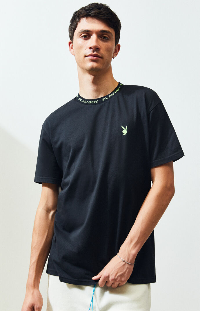 Playboy X Playboy Logo Collar T Shirt Pacsun