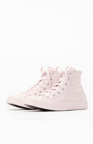 Kids Light Pink Chuck Taylor All Star Monochrome High Top Shoes image number 2