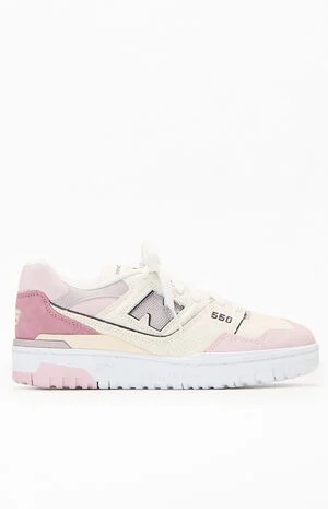 Pink & White 550 Sneakers image number 1