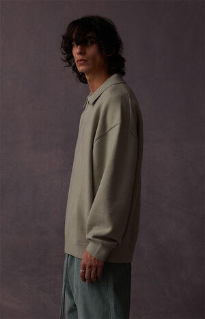 Seal Long Sleeve Polo Sweater image number 4