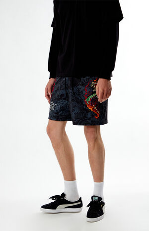 Cobra Flame Mesh Shorts image number 3