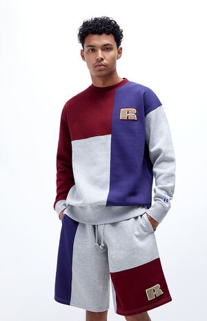 Colorblock Crew Neck Sweatshirt Colorblock Crew Neck Sweatshirt image number null