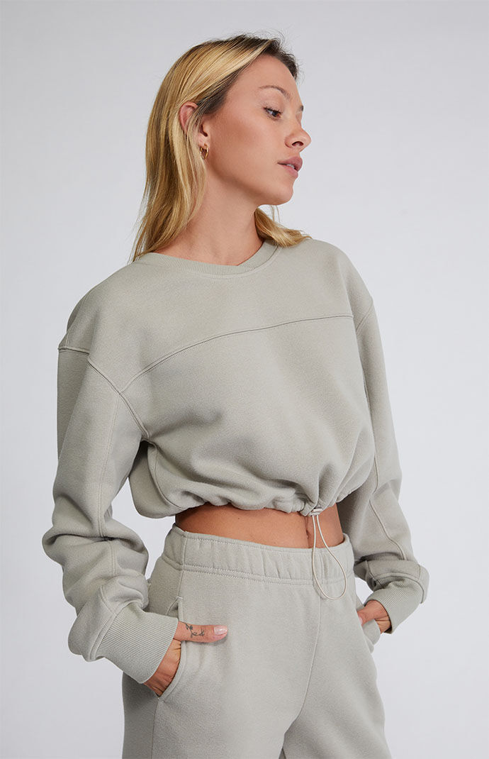 Cinched sweatshirt sales