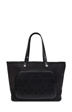 Black Pocket Large Tote Bag image number 1