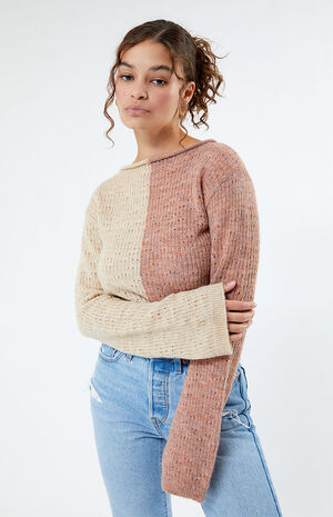 Pointelle Knit Sweater image number 1