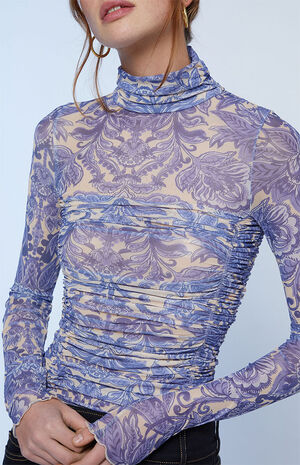 Under It All Printed Mesh Bodysuit image number 2