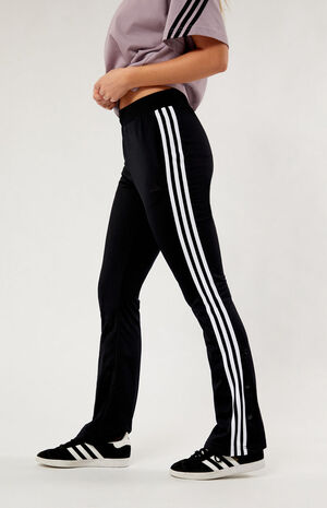 adidas Recycled Black Quarter Snap Tricot Track Pants