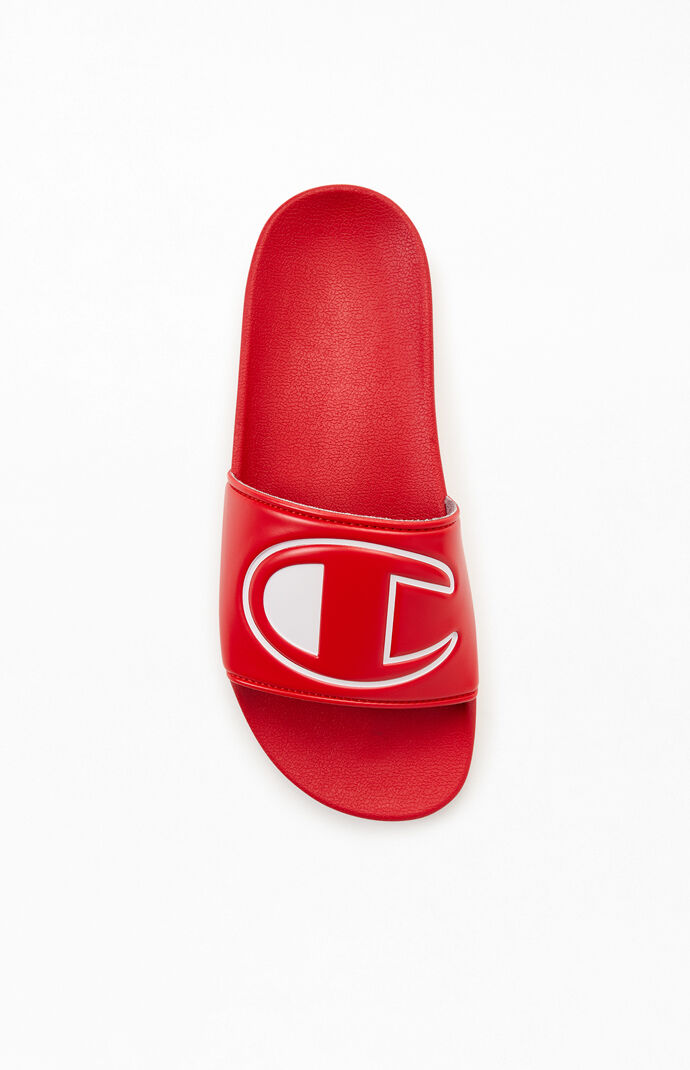 Red IPO Slide Sandals