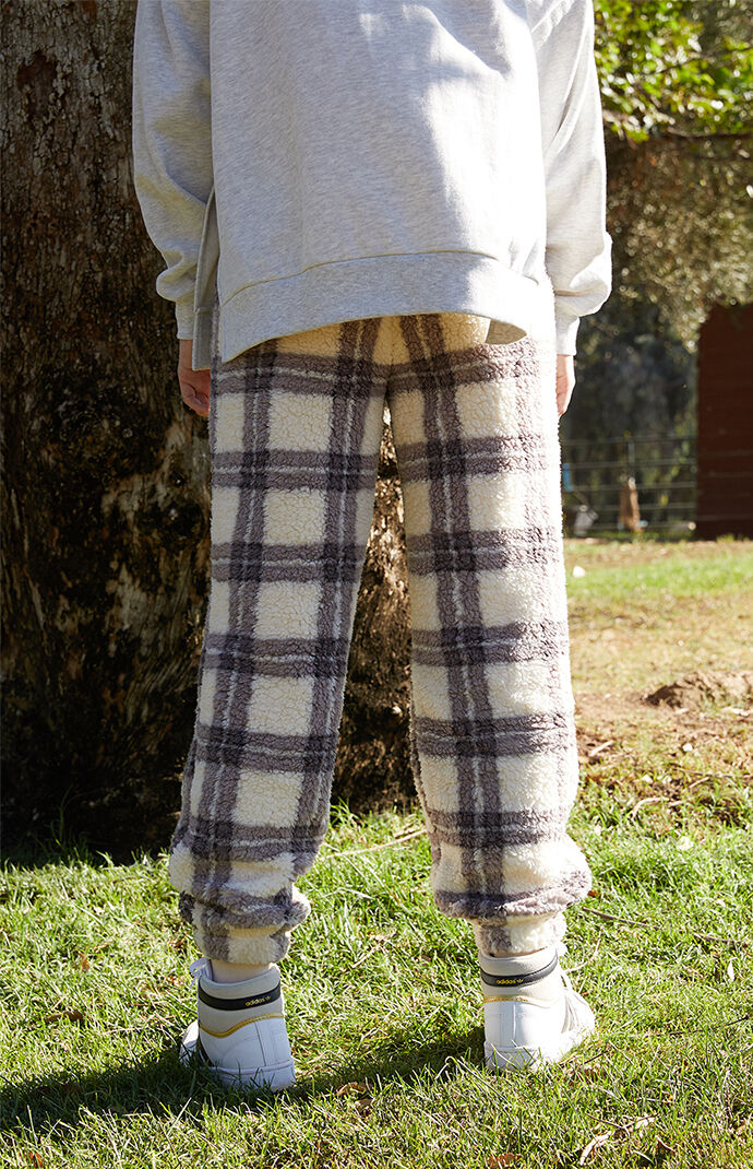 PacSun Plaid Sherpa Sweatpants PacSun