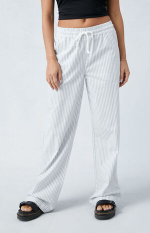 Striped Pull-On Pants image number 1