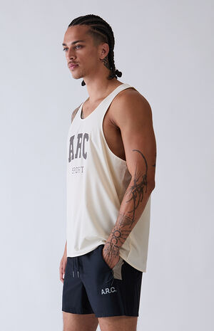 Grey Active Singlet Tank Top image number 3