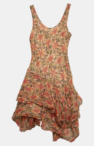 90s Floral Midi Dress image number 1