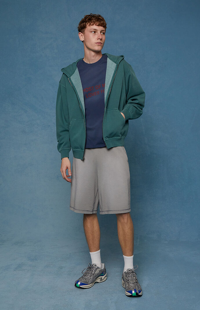 Pacsun Gray Fleece Baggy Sweat Shorts | Pacsun
