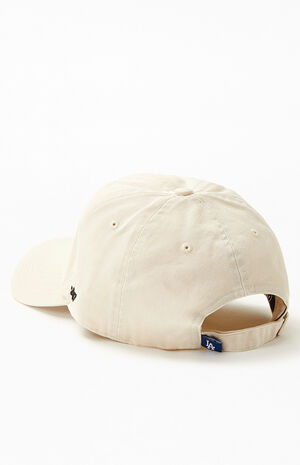 Natural Dodgers Clean Up Strapback Dad Hat image number 3