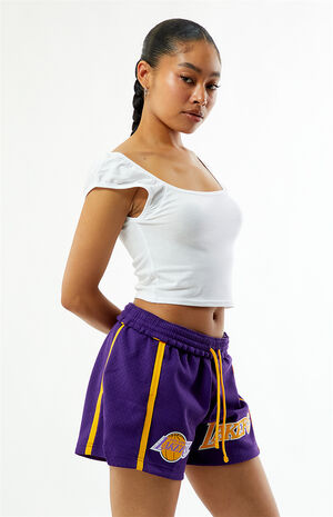 NBA LA Lakers Mesh Jump Basketball Shorts image number 3