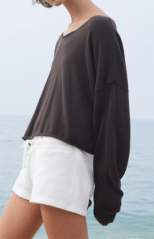 Brown Cameron Cropped Sweater image number 3