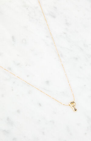 P Initial 14K Gold Plated Necklace image number 2