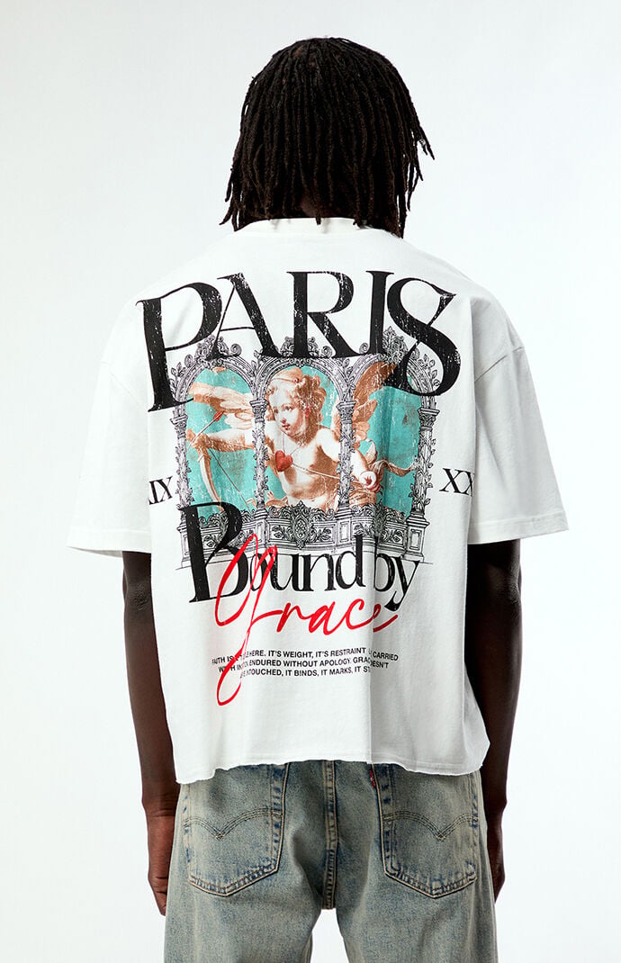 Pacsun Bound By Grace Cropped Boxy T-Shirt