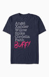Buffy Name Stack T-shirt Buffy Name Stack T-shirt image number null