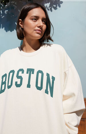 Cream Boston Crew Neck Sweatshirt image number 2