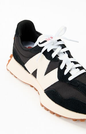 Women's Black 327 Sneakers image number 6