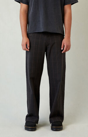 Dark Plaid Extreme Baggy Pants image number 2