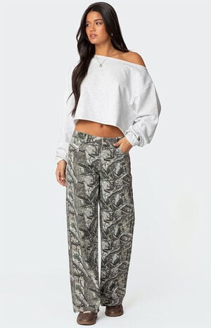 Aveline Off Shoulder Light Sweatshirt image number 5