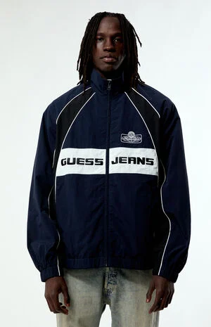 Crinkly Nylon Track Jacket image number 1
