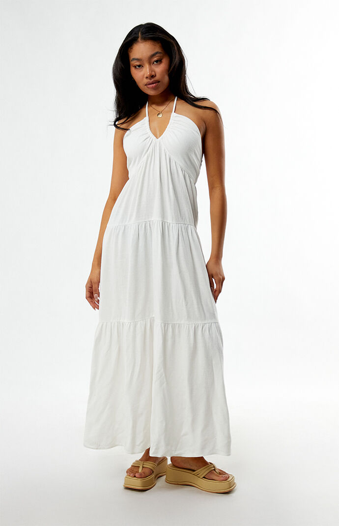 Your Favorite Keyhole Halter Midi Dress | Pacsun