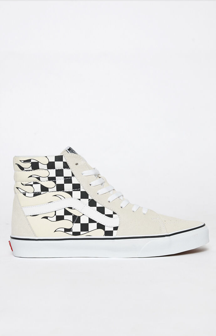 Vans Checker Flame Sk8-Hi Shoes | PacSun Vans Checker Flame Sk8-Hi Shoes | PacSun