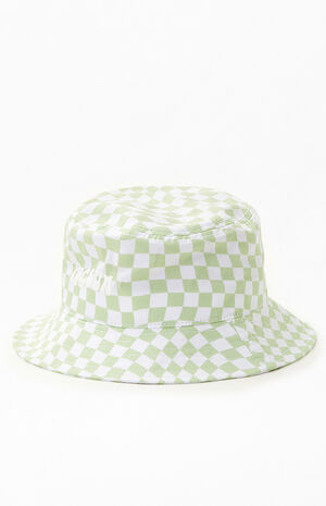 Green Checker Bucket Hat image number 4