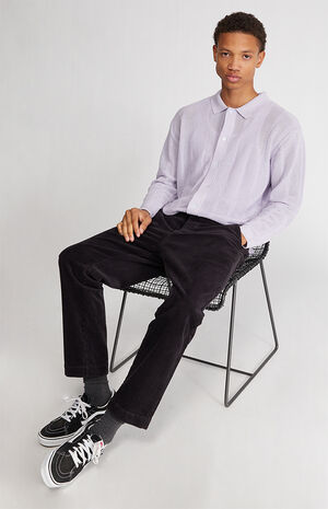 Lavender Sweater Polo Shirt image number 1