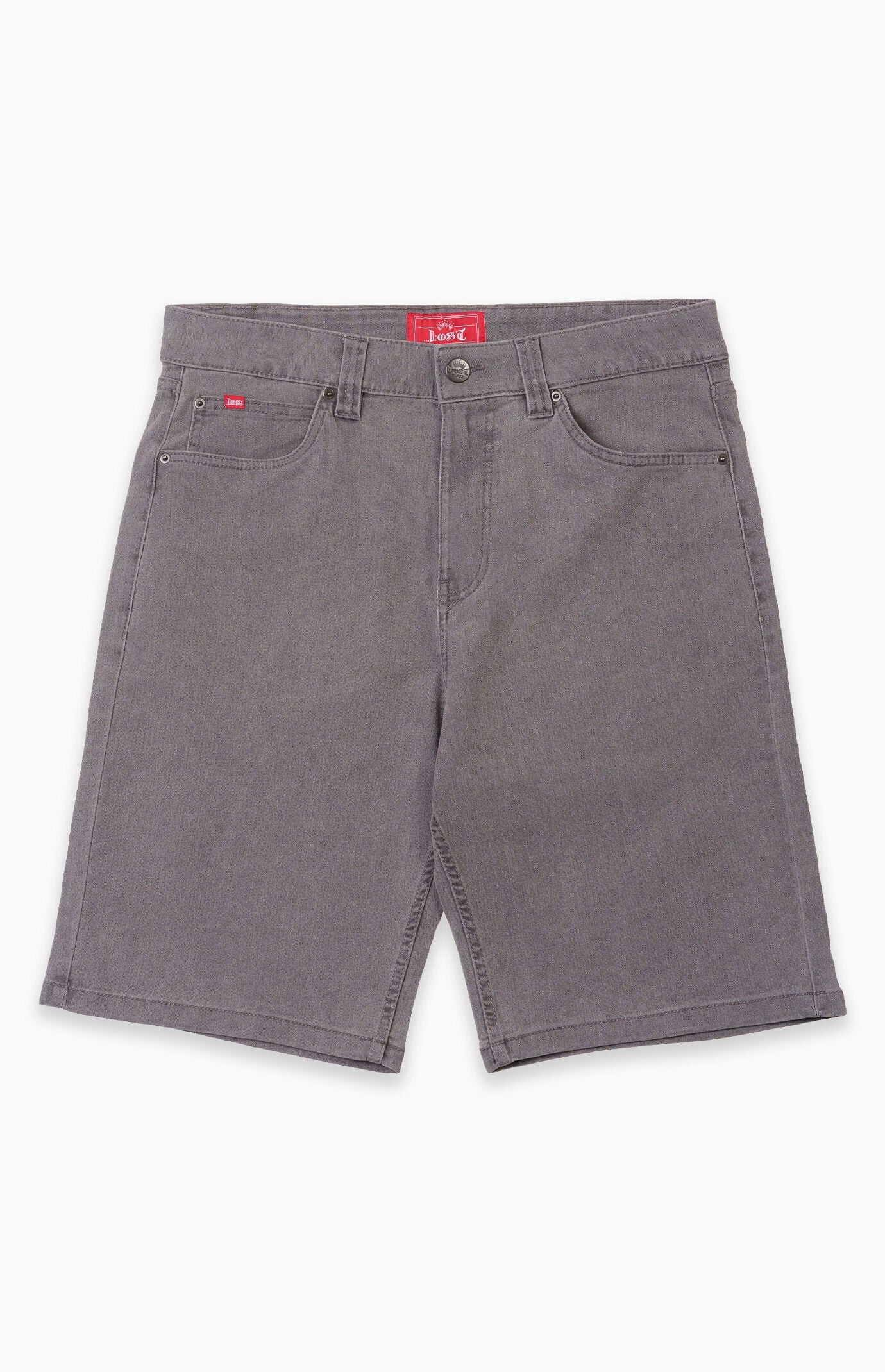LOST Washed Black Dropout Denim Jorts