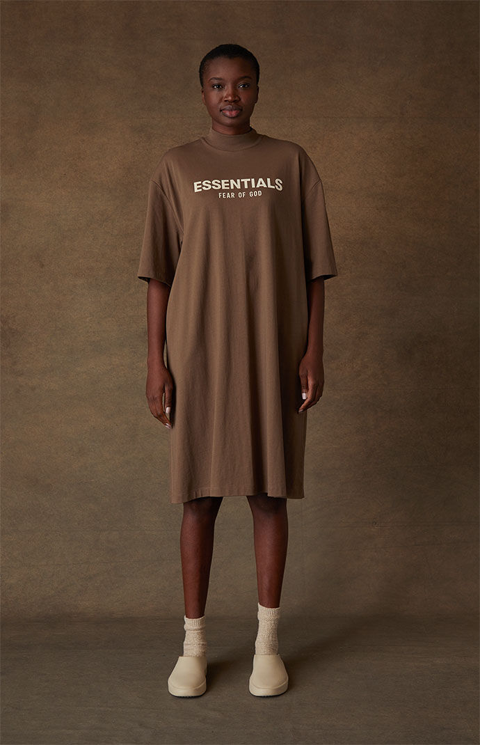 Fear of God Essentials Women's Wood T-Shirt Dress | PacSun