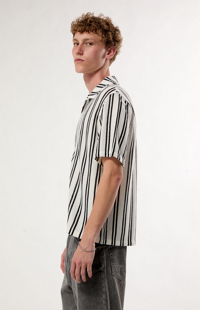 Pacsun Iron Striped Textured Camp Shirt
