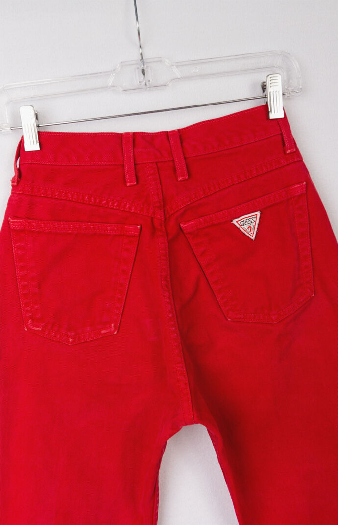 guess red jeans