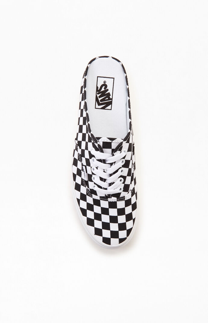 Vans slip deals on checkerboard mule