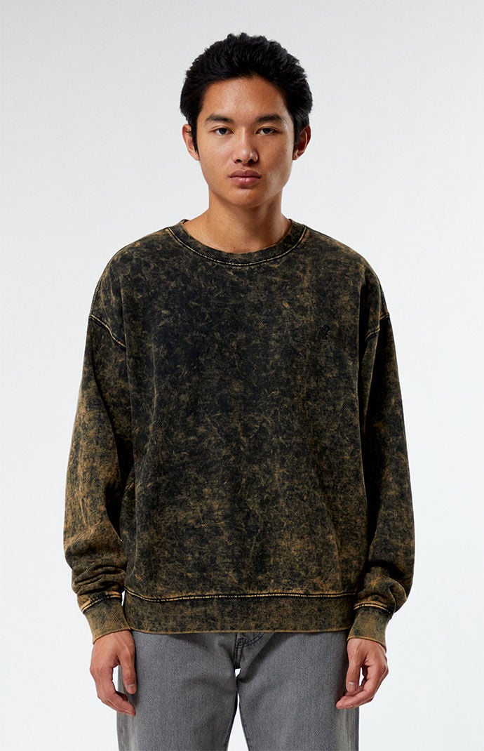 GUESS Originals Eco Acid Wash Crew Neck Sweatshirt PacSun