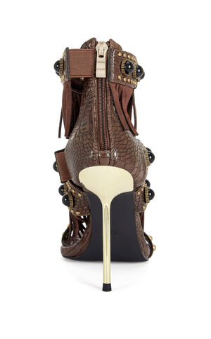 Women's Antoine Chocolate Stiletto Sandals image number 3