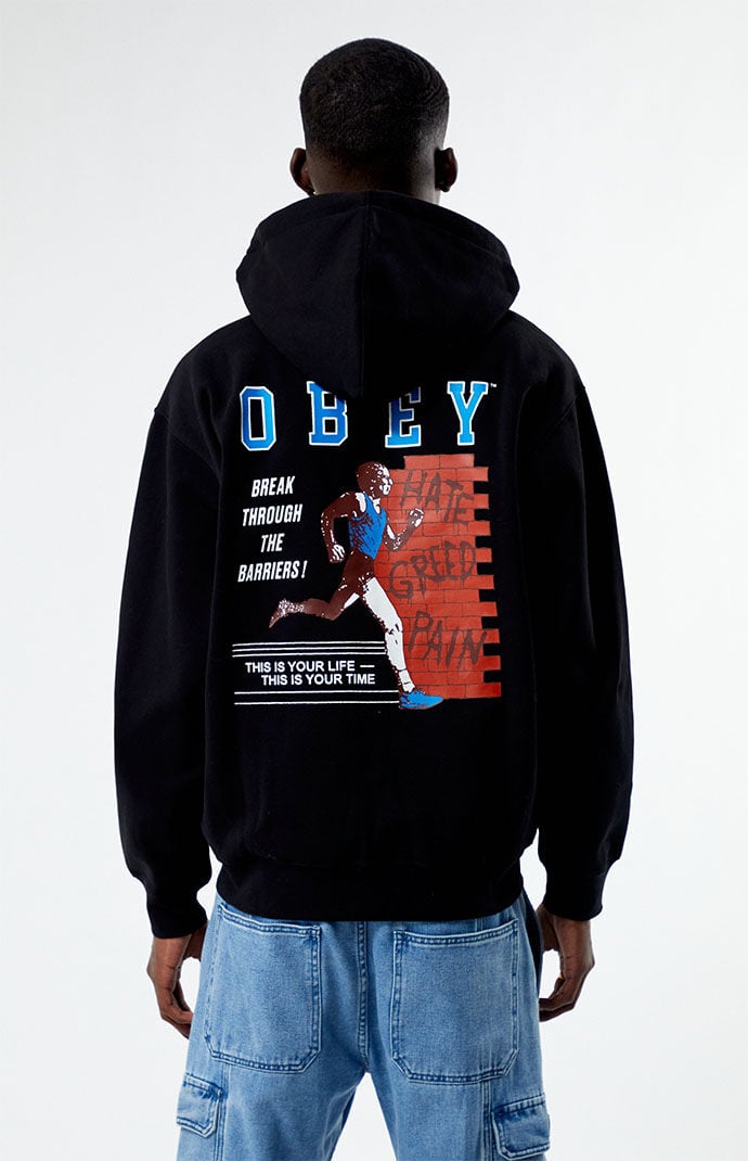 Obey time top is up hoodie