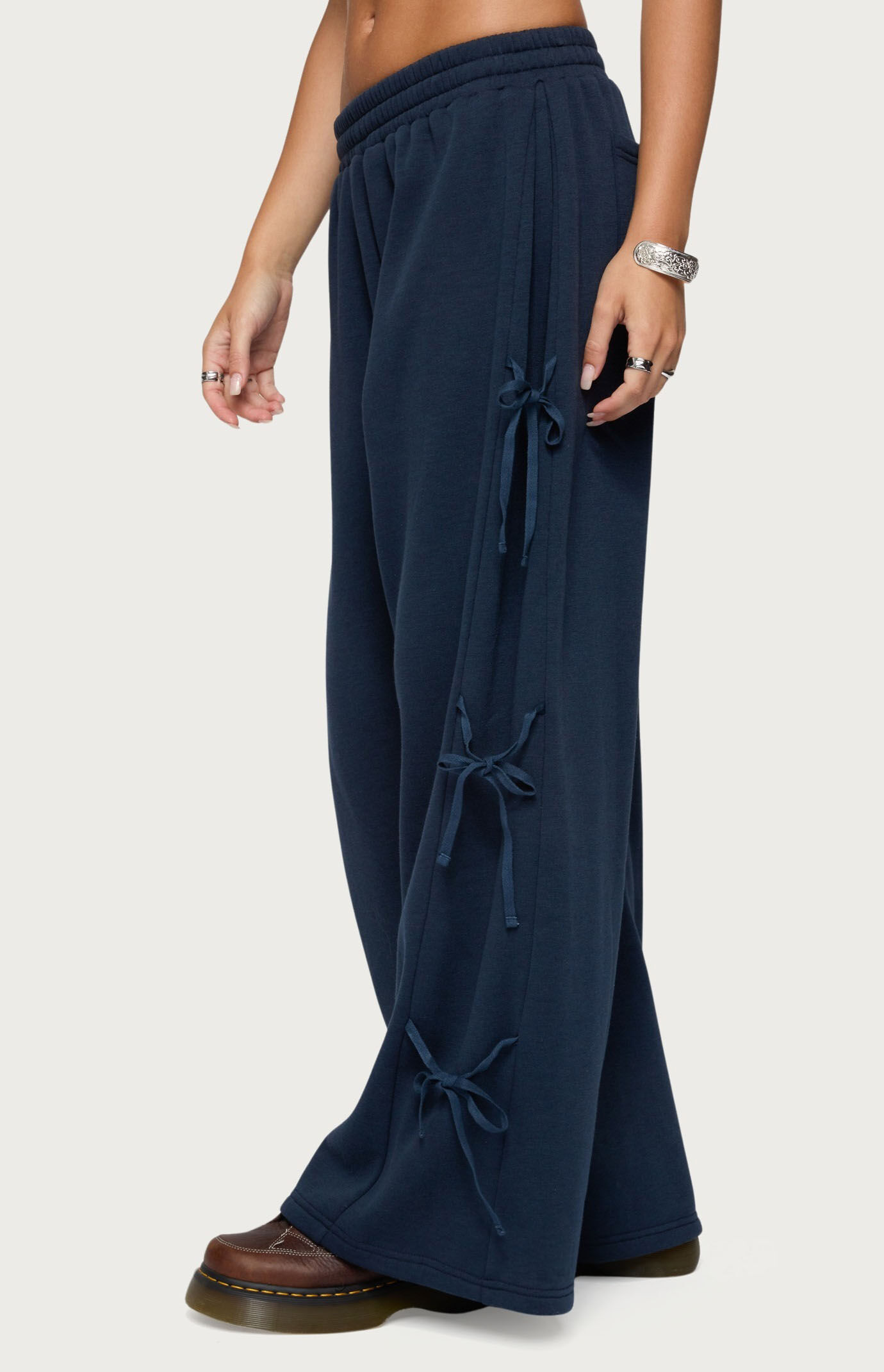 Edikted Claudette Baggy Ribbon Sweatpants | PacSun