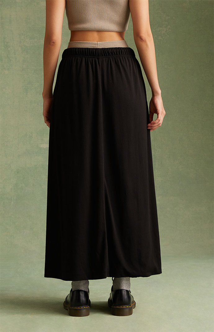 Fear of God ESSENTIALS Women's Jet Black Maxi Skirt