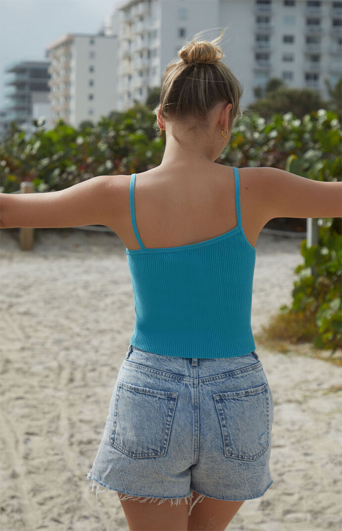 Asymmetrical Sweater Tank Top