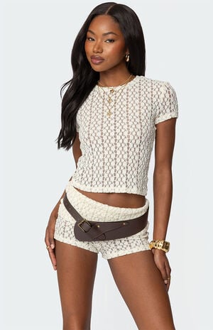 Rye Sheer Textured T-Shirt image number 1